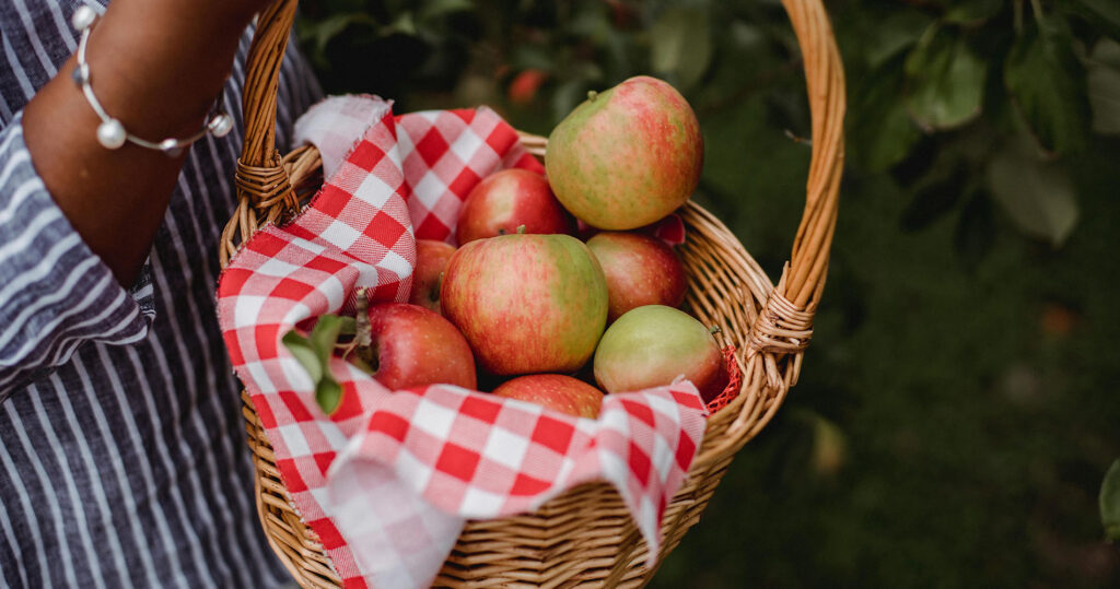 Woman with Apple Basket